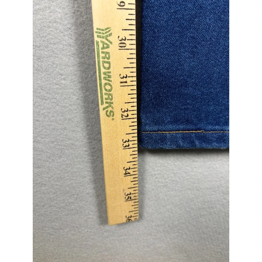 Wrangler 938NAV Cowboy Cut Slim Fit Jeans 33x33 Navy Denim Western Mens